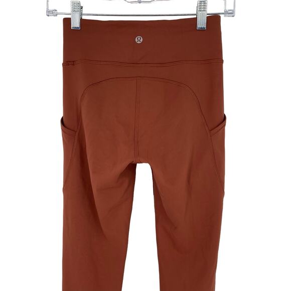 Lululemon Invigorate High Rise Tight 28" Dark Terracotta Size 4 - Picture 3 of 9